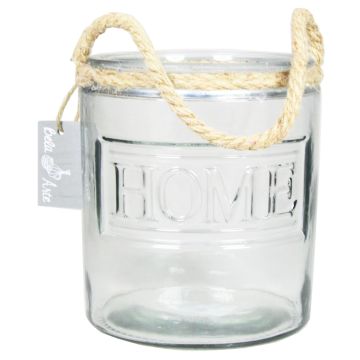 Tarro para velas DAPHNEY con agarradera, transparente, 16,5cm, Ø14cm Tarro para velas DAPHNEY con agarradera, transparente, 16,5cm, Ø14cm