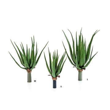 Aloe Vera artificial ALEYNA en varilla de ajuste, verde, 65cm, Ø50cm
