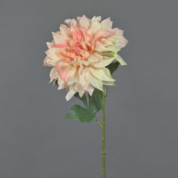 Dahlia de plástico NATSU, melocotón, 60cm
