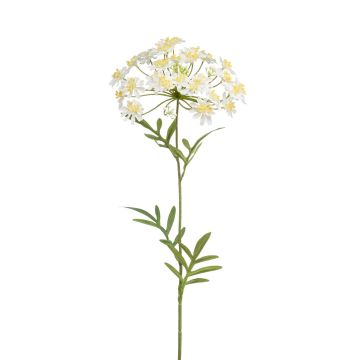 Flor de eneldo artificial AMLA, amarillo-crema, 70cm