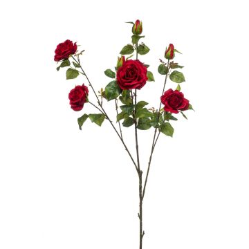 Rama de rosa artificial HUMAM, roja, 110cm