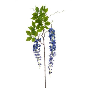 Rama de glicina artificial NISSRINE con flores, azul, 145cm