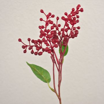 Rama de saúco artificial TEITH con frutos, roja, 40cm