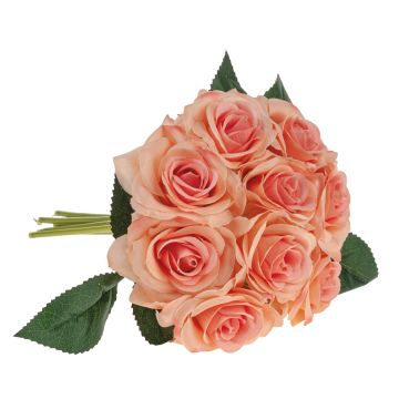 Ramo de rosas artificiales GAUTAM, albaricoque, 25cm