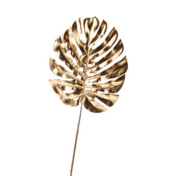 Hoja artificial de Philodendron Monstera Deliciosa AMETS, oro, 70cm
