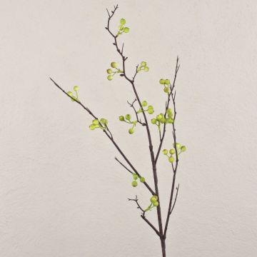 Rama artificial de Gaultheria LEERDIK con bayas, verde, 100cm