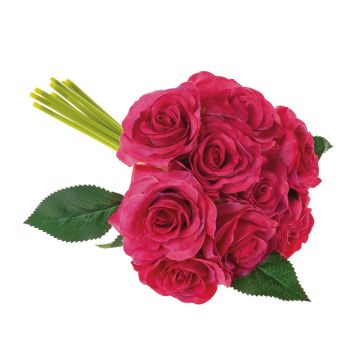 Ramo de rosas artificiales GAUTAM, rosa, 25cm