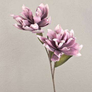 Camelia artificial MUNIR, rosa viejo-blanco, 120cm