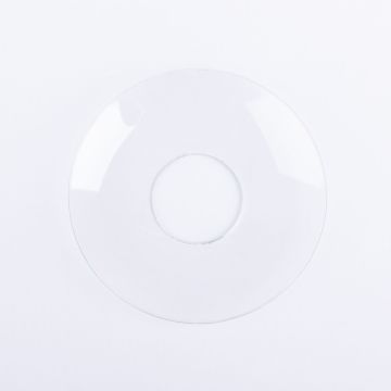 Base de cristal para velas TURIBIO para velas de palo de hasta &Oslash;2,4cm, transparente, &Oslash;6,8cm