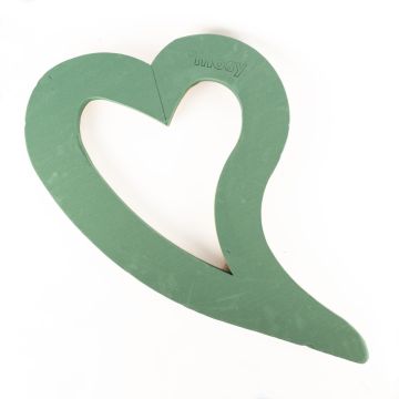 Masa para decorar Ökodur coche corazón con cola ADLEYA, decoración para bodas, con ventosa, base de madera natural, verde, 71 x 54 x 5 cm Masa para decorar Ökodur coche corazón con cola ADLEYA, decoración para bodas, con ventosa, base de madera natural, verde, 71 x 54 x 5 cm