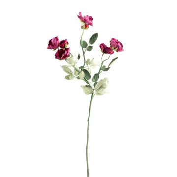 Rama artificial de rosa silvestre FOSETTA, colección Eco, rosa oscuro, 70 cm, Ø 3-5 cm