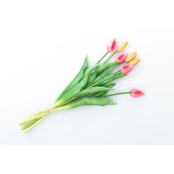 Ramo de tulipanes sintético LONA, rosa-verde, 45cm, Ø20cm