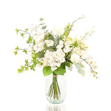 Ramo artificial de invierno FUYUKO, blanco-verde, 70 cm, Ø 55 cm Ramo artificial de invierno FUYUKO, blanco-verde, 70 cm, Ø 55 cm
