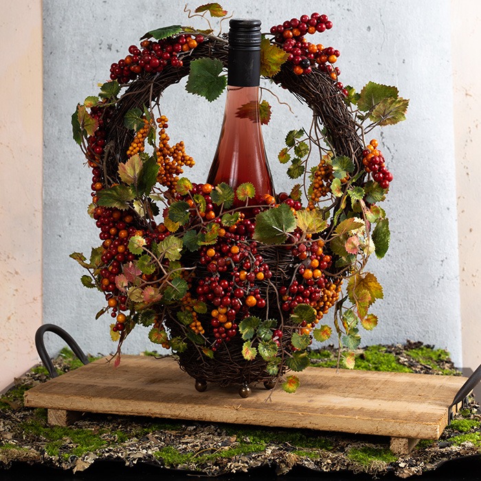 Decoración con frutas artificiales