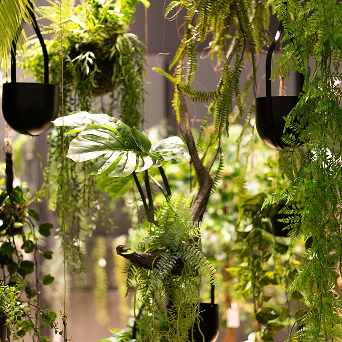 Plantas verdes artificiales