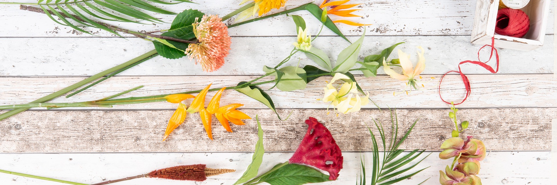 Decoraciones florales personalizadas para carnaval