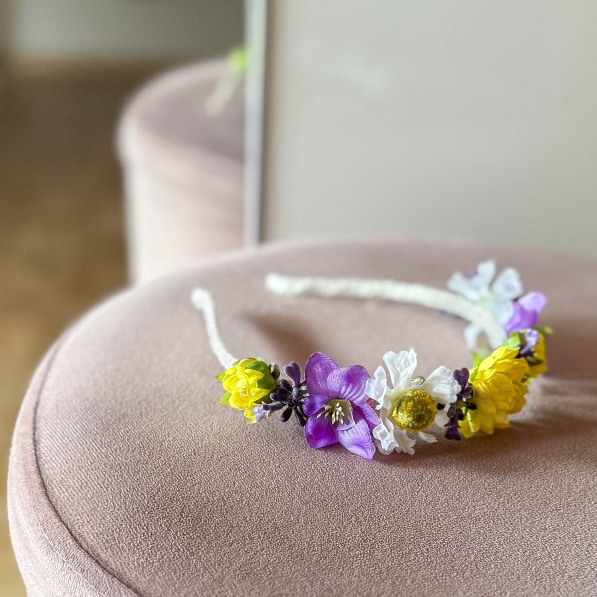 Sweet Flowers - diadema floral personalizada