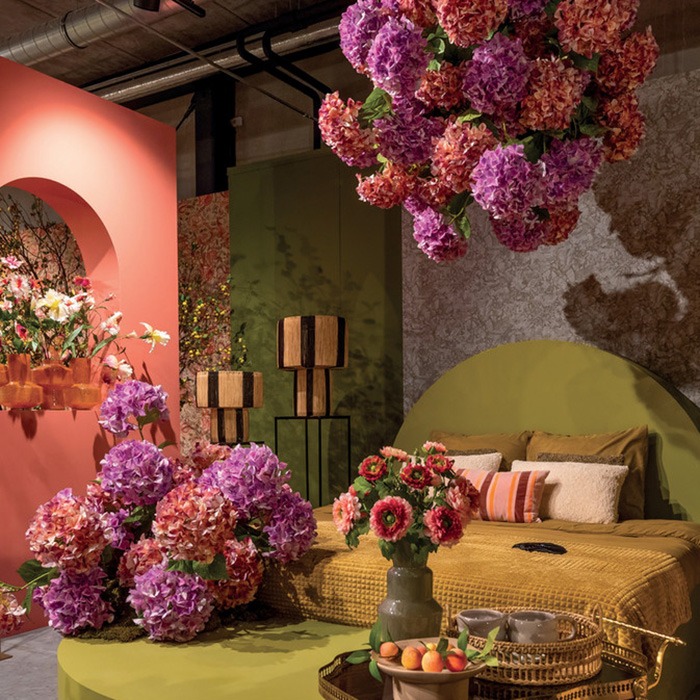 Decoración con hortensias