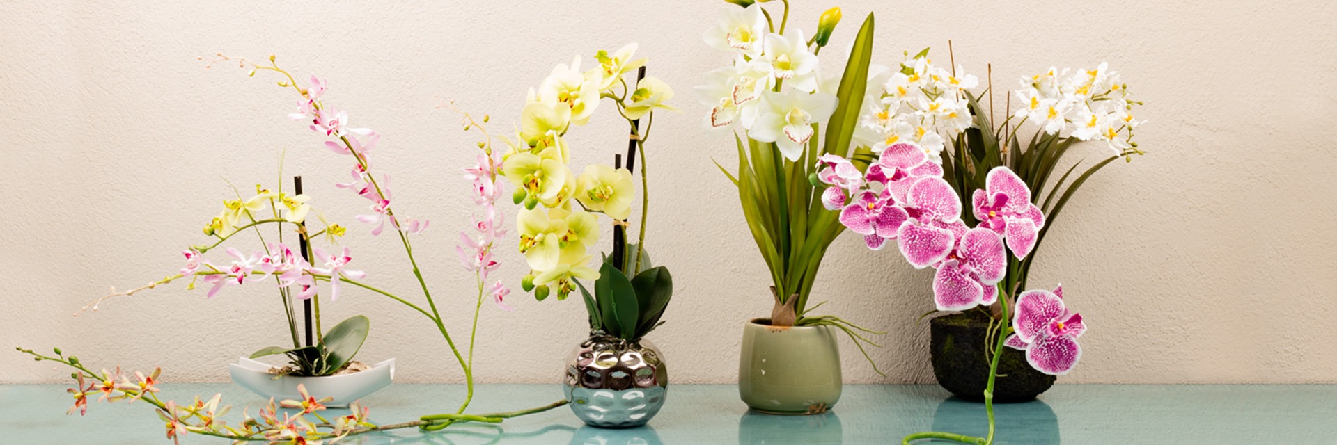 Orquídeas artificiales que parecen reales