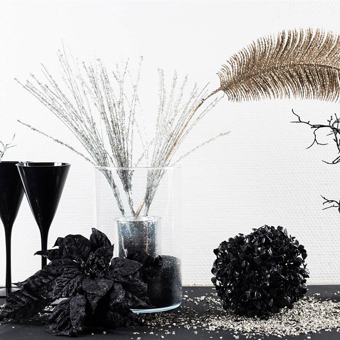 Decoración de mesa para fin de año