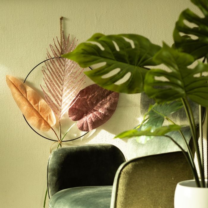 Decoración con hojas de palmera